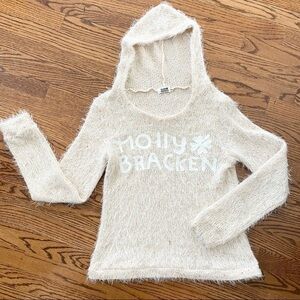 Molly Bracken Wool Blend Hooded Sweater O/S